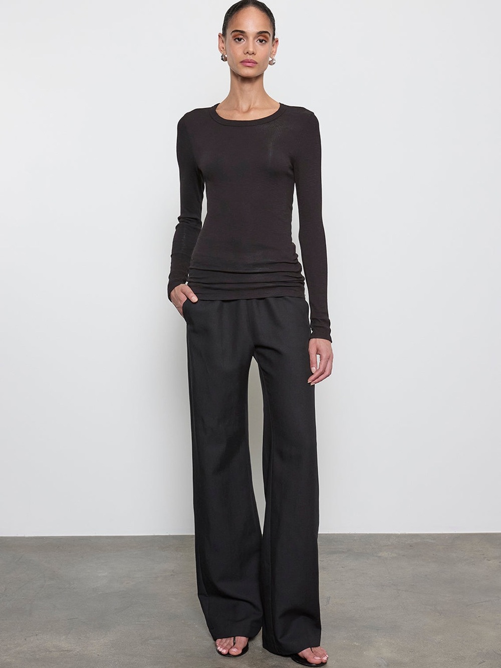 Enza Costa Silk Knit L/S